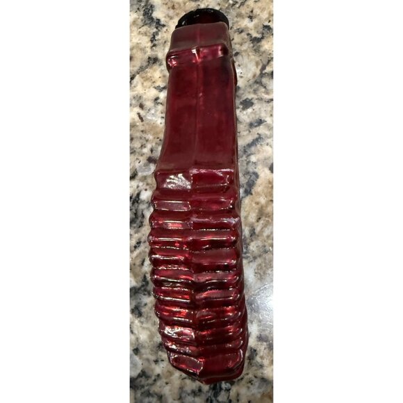 Vintage Kugel Mercury Glass Christmas Ornament Embossed Midwest Kugel - Picture 3 of 9